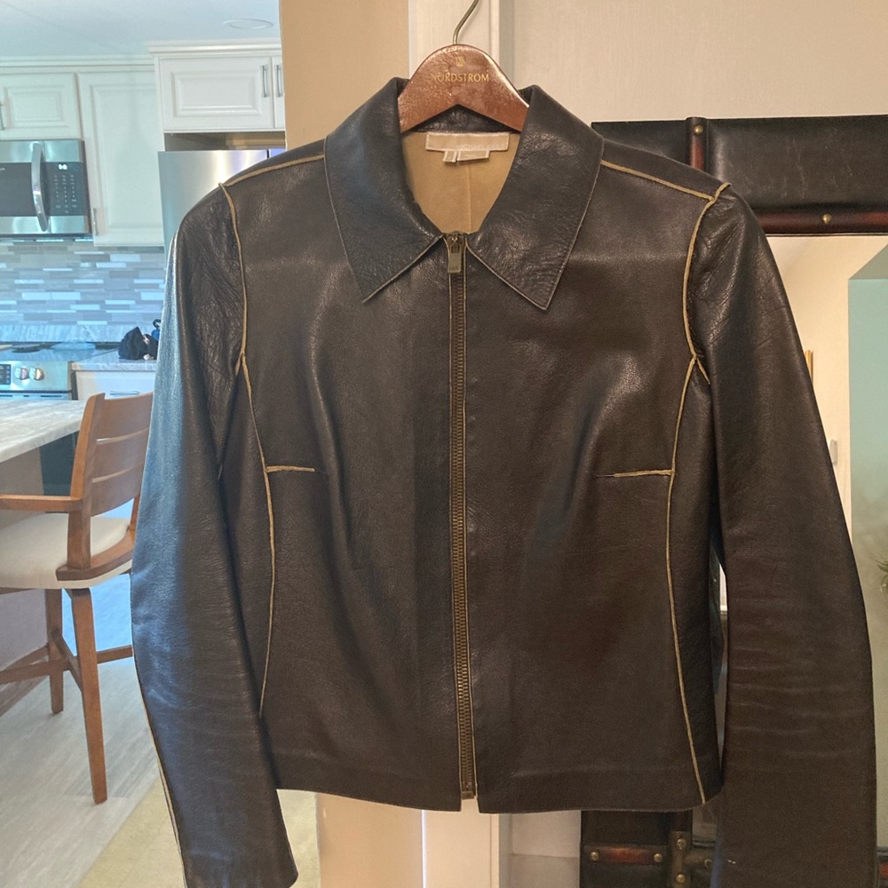Michael kors jacket, very boutique style, leather